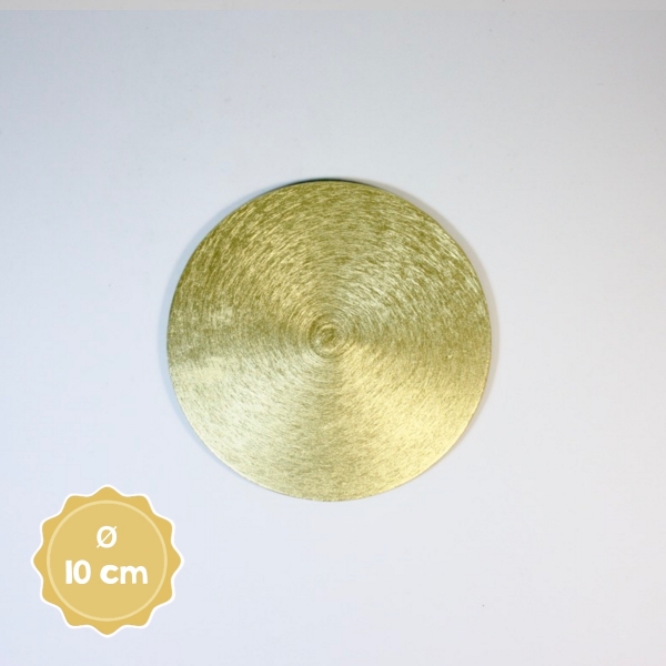 Kerzenständer | 110 | Gold | Kerzenteller rund 10 cm